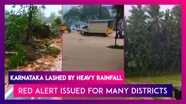 Karnataka: Heavy Rains Lash Coastal Districts, Red Alert Issued for Udupi